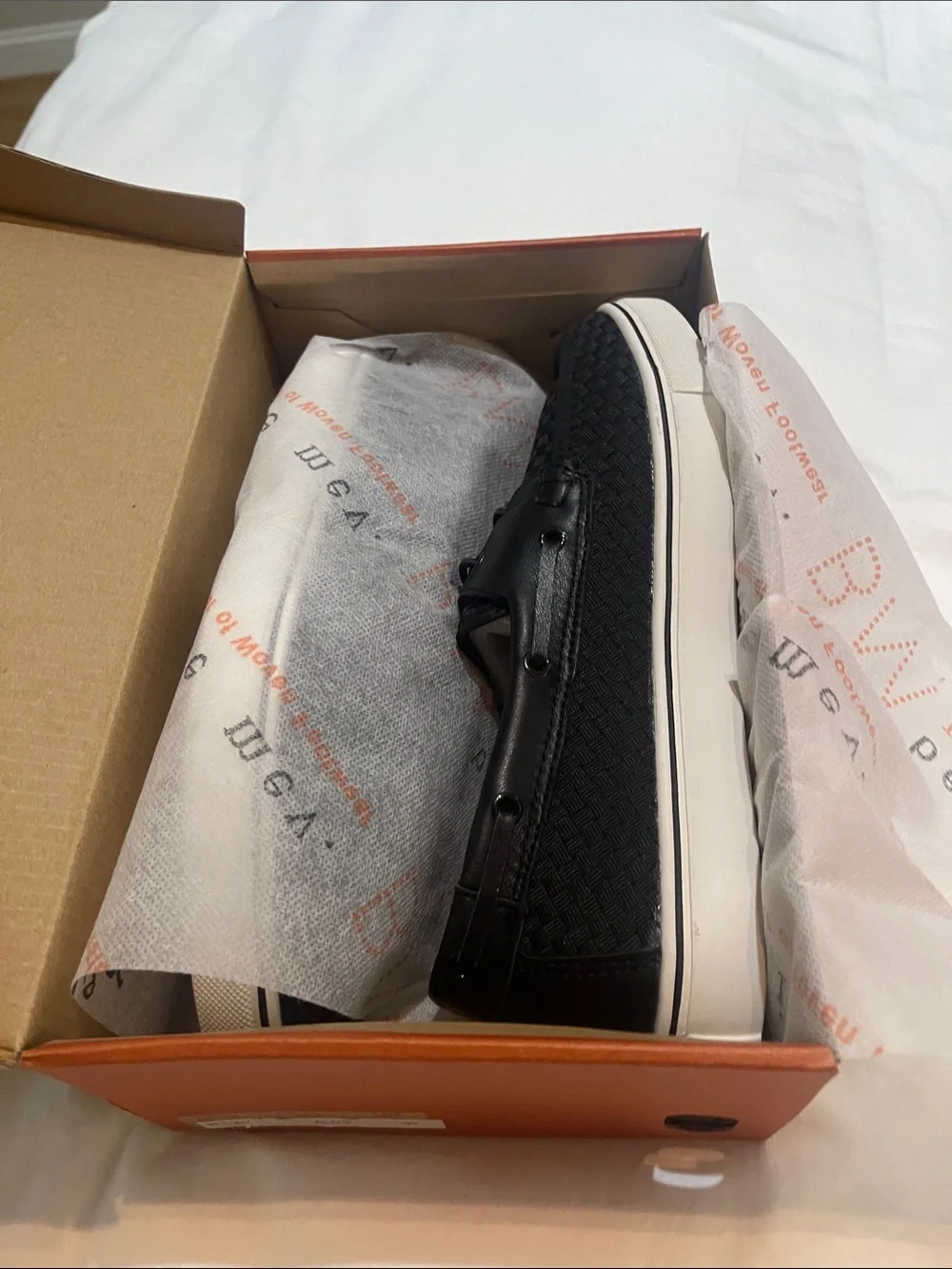 Bernie mev melody black boat shoe style shoes new in box 38/7m